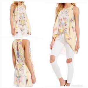 Free People watercolor swing tunic dress medium